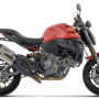 Arrow Racing Titanium Round-Sil Racing Silencers (Upper + Lower) | Ducati | Monster 890 V2 (2026)